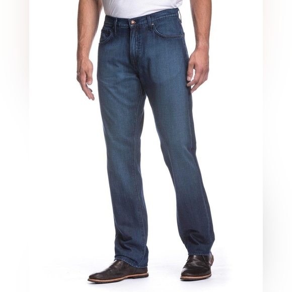 Agave Denimsmith Gringo Straight Leg SUPIMA Cotton Denin Jeans Size 36x34 Mens - Picture 1 of 16